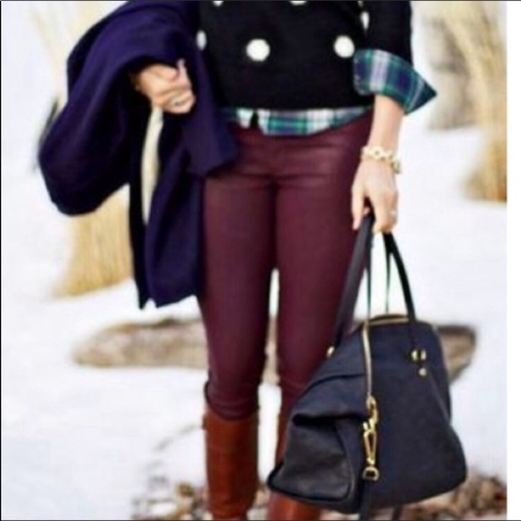 PAIGE JEANS BURGUNDY VERDUGO ULTRA SKINNY  SZ 26 - Picture 2 of 7